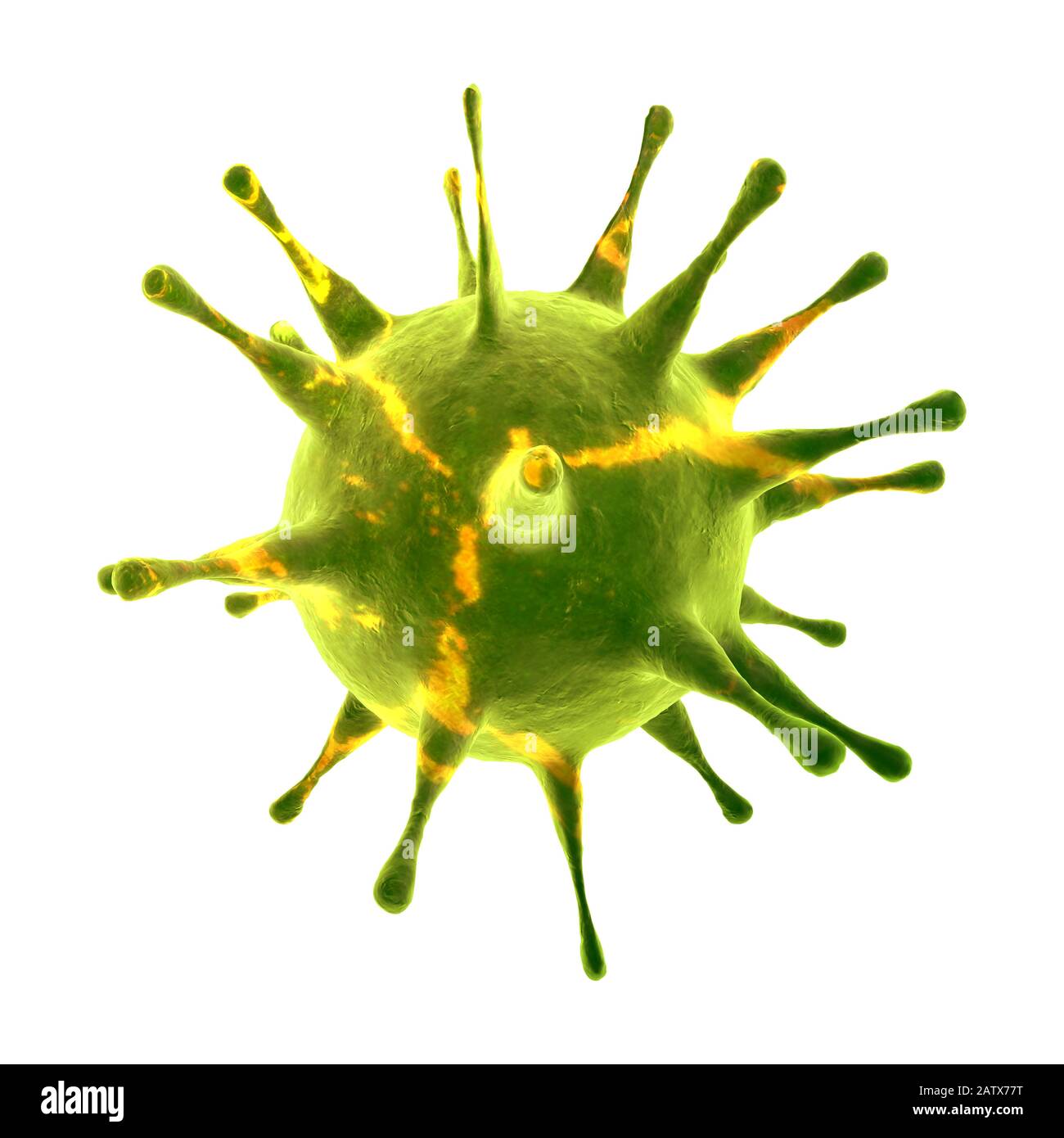 Microscopic view blood cells virus Cut Out Stock Images & Pictures - Alamy