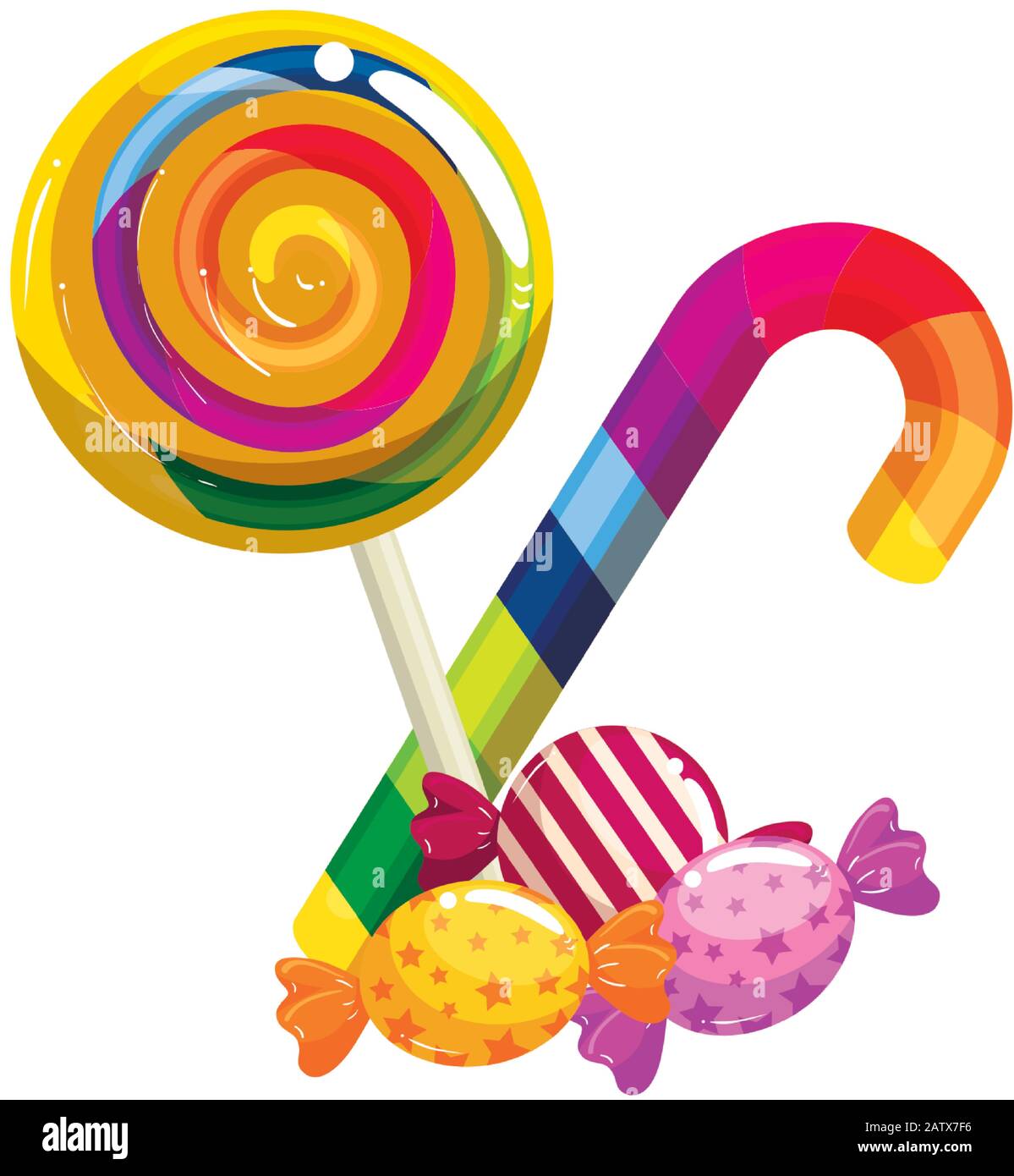 set of candies isolated icon Stock Vector Image & Art - Alamy