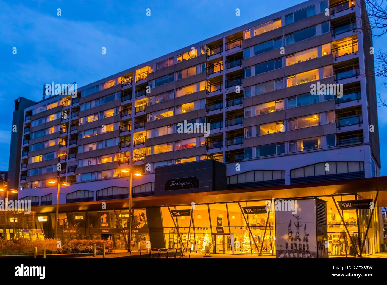 Shopping Mall With Apartments In The City Center Of Tilburg The Netherlands 10 December 19 Stock Photo Alamy