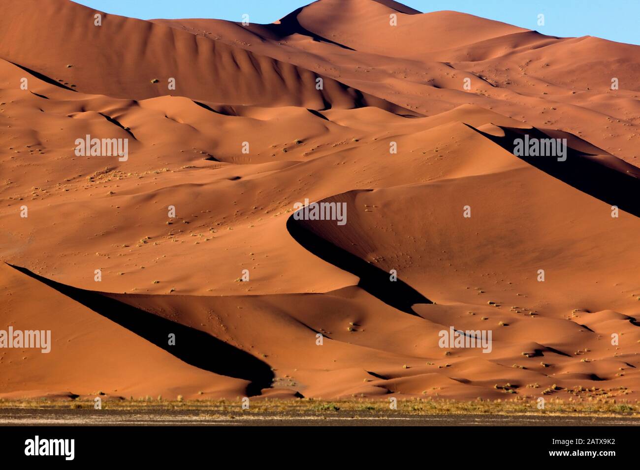 Namib Desert, Namib Naukluft Park, Sossusvlei Dunes in Namibia Stock ...