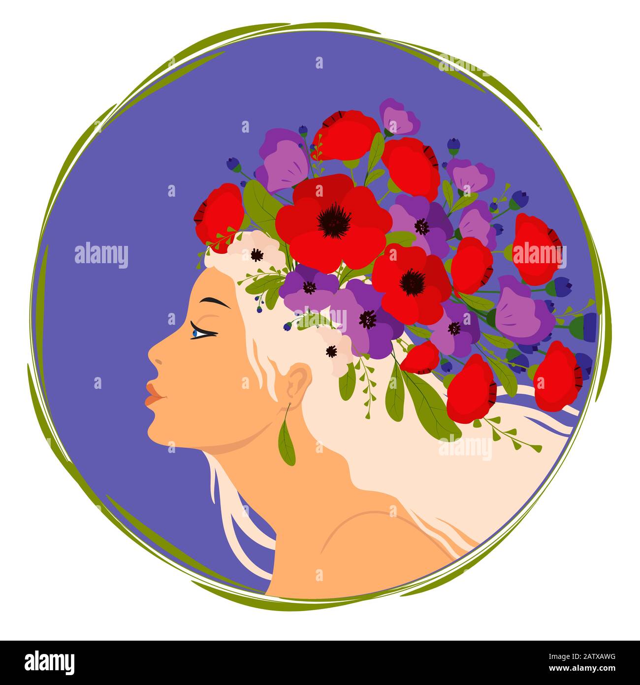Happy Womens Day Floral Greeting Card Design Stock Vector Image & Art ...