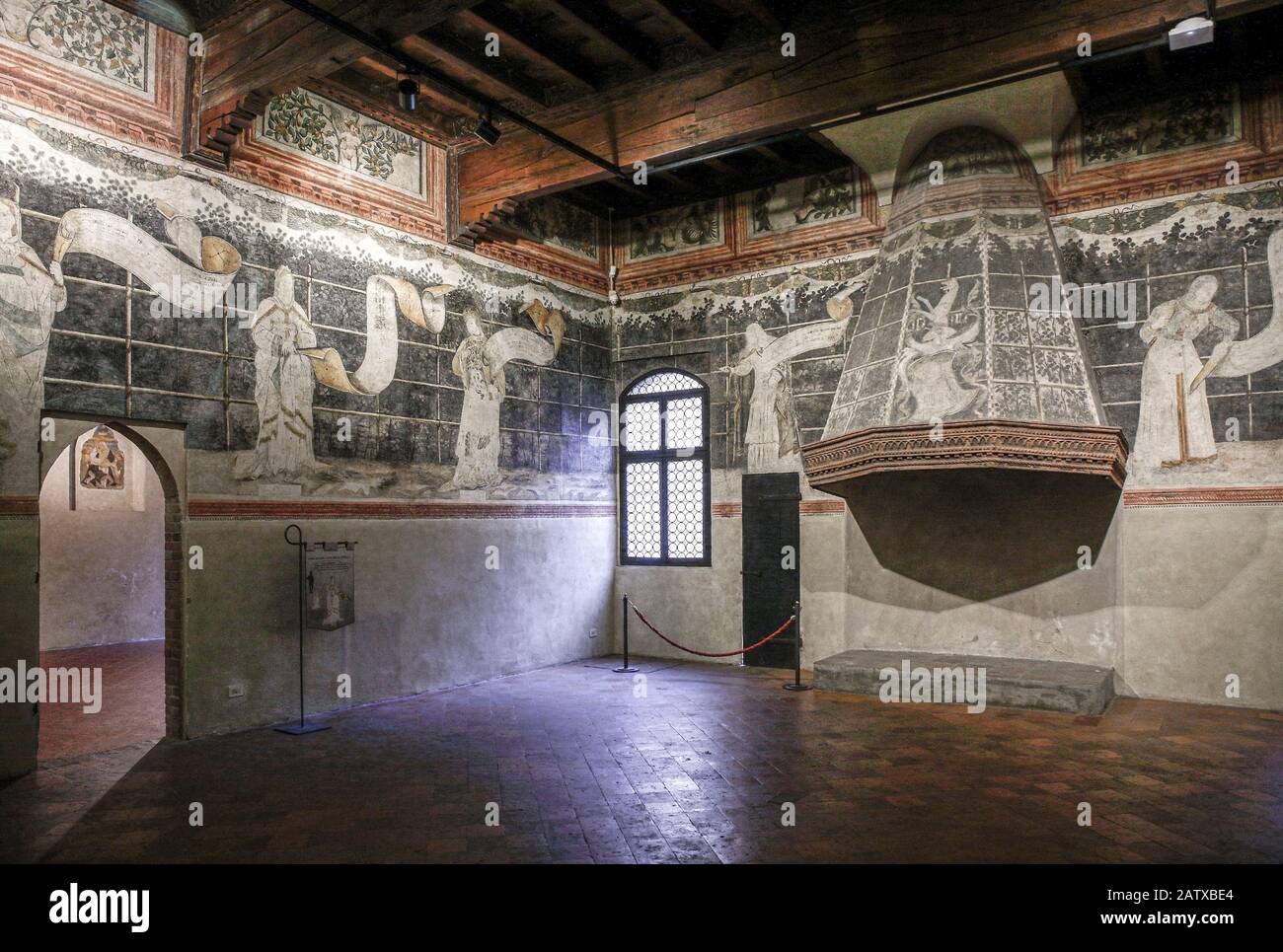 Italy Emilia Romagna Ferrara Casa Romei - room of the sibyls ( Stanza delle Sibille ) Stock Photo