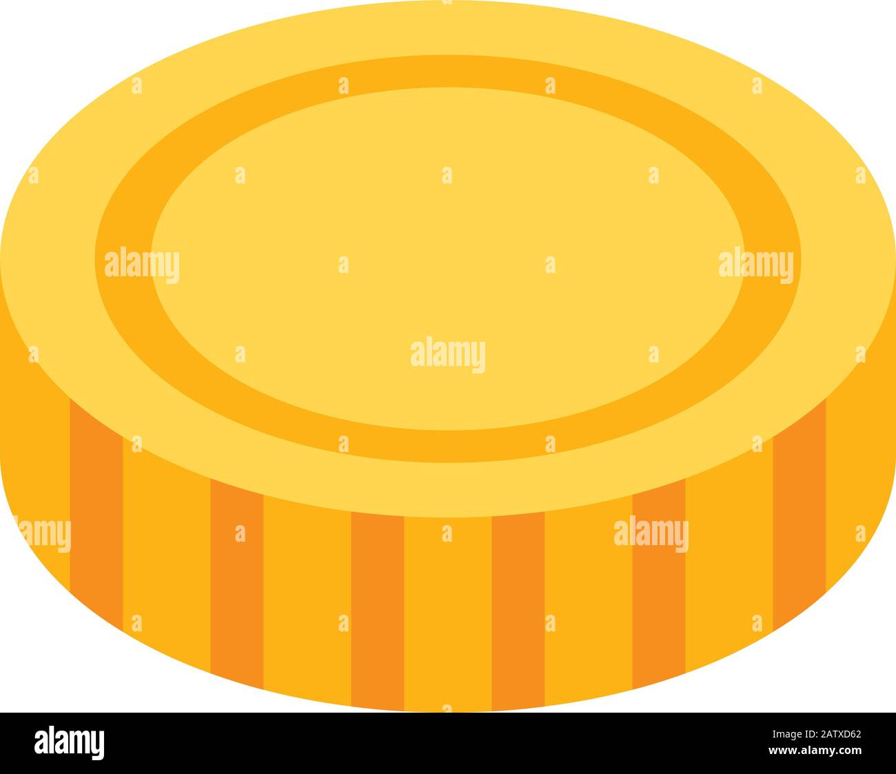 Gold coin icon, isometric style Stock Vector Image & Art - Alamy