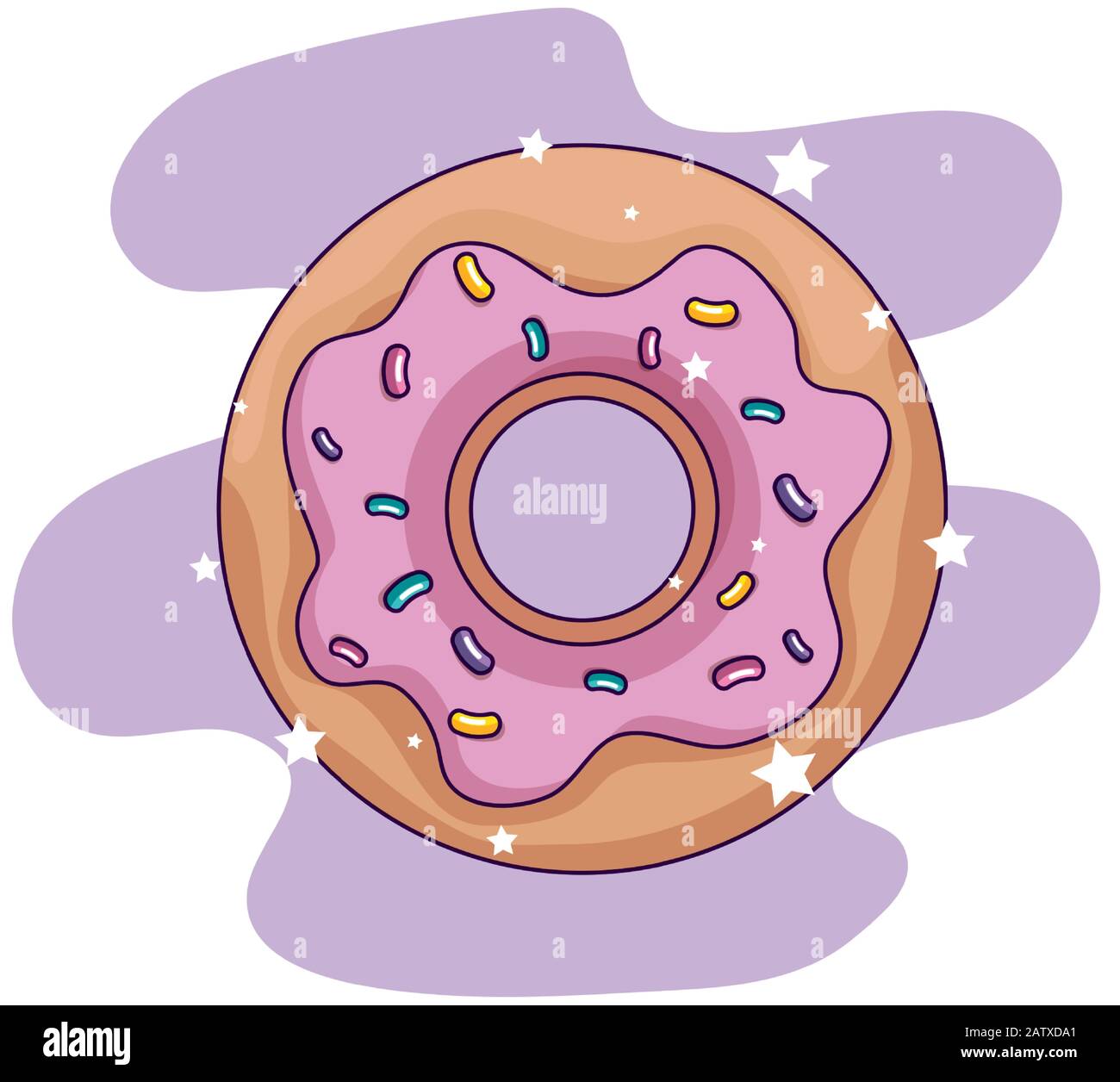 delicious sweet donut bakery icon Stock Vector Image & Art - Alamy