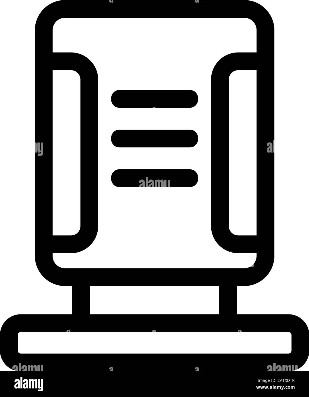 air purifier icon vector. Isolated contour symbol illustration Stock Vector