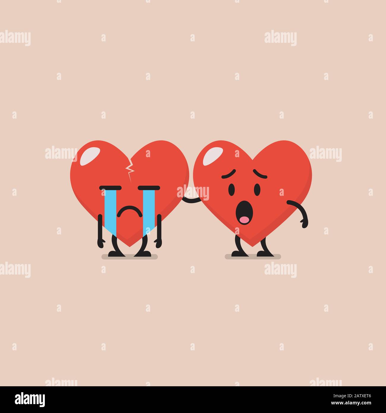 Sad And Crying Heart Emoticon Stock Vector Image Art Alamy Sad And Crying Heart Emoticon Stock Vector Image Art Alamy