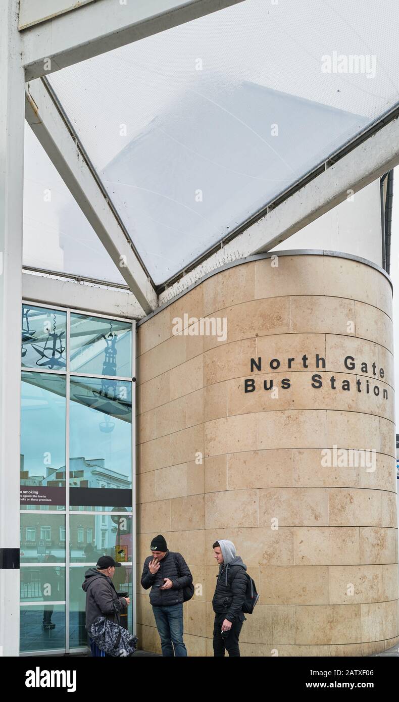 North Gate bus station, Northampton, England Stock Photo Alamy