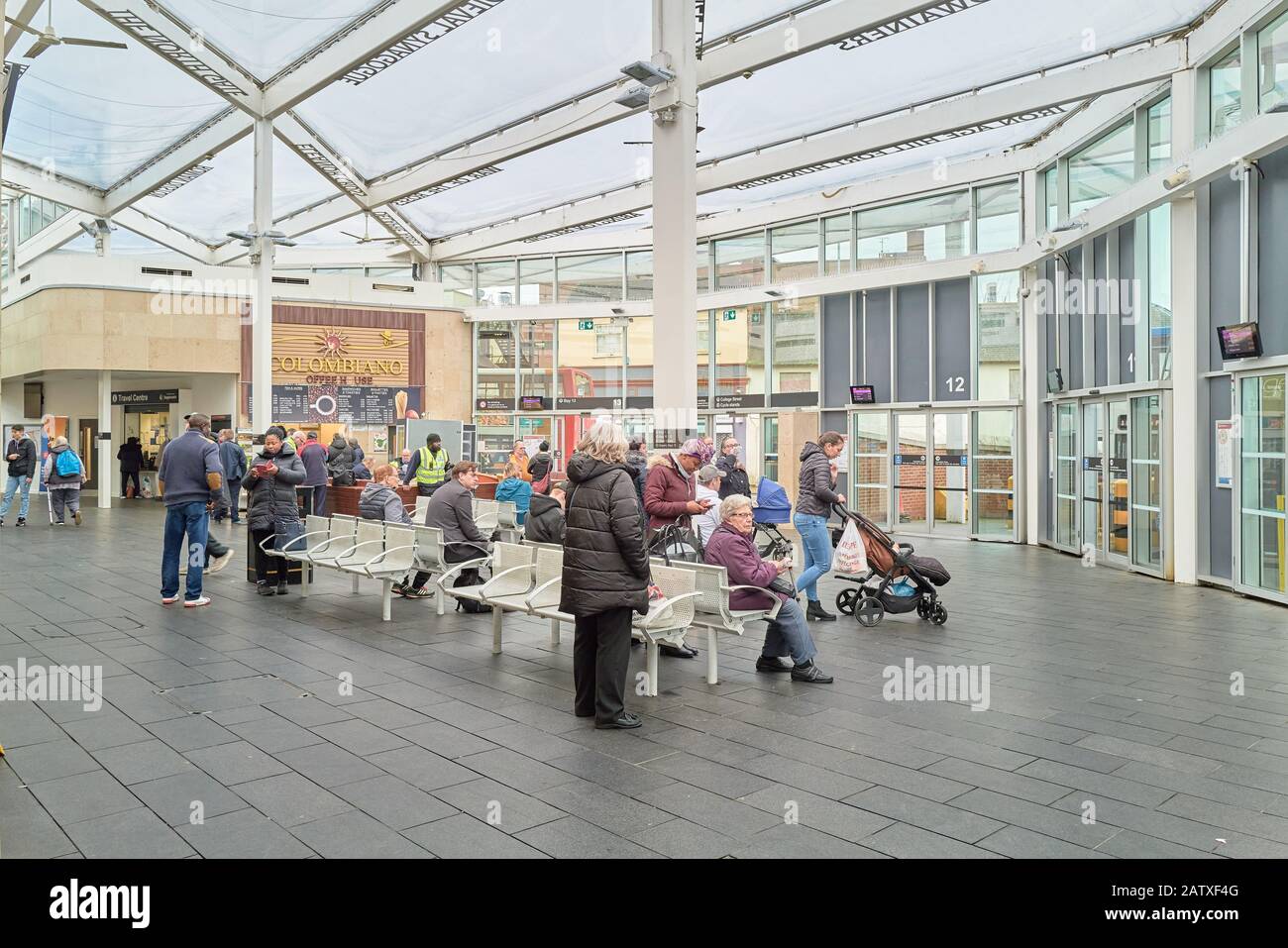 North Gate bus station, Northampton, England Stock Photo Alamy
