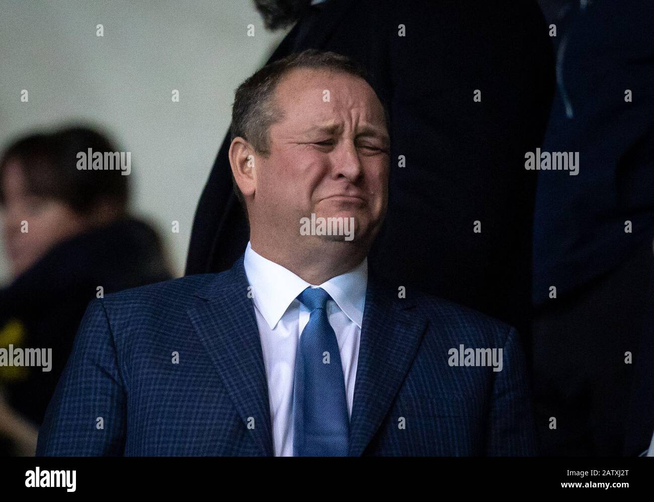 Oxford, UK. 04th Feb, 2020. Newcastle United Owner Mike Ashley during the FA Cup 4th round replay match between Oxford United and Newcastle United at the Kassam Stadium, Oxford, England on 4 February 2020. Photo by Andy Rowland. Credit: PRiME Media Images/Alamy Live News Stock Photo
