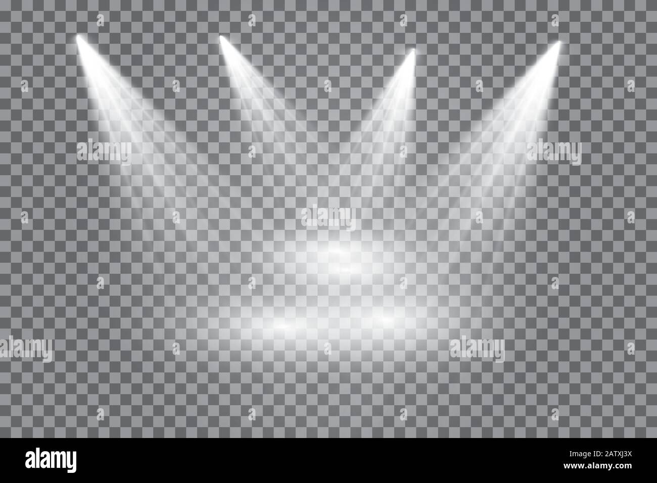 Vector Spotlights. Scene. Light Effects. Glow light effect Stock Vector ...