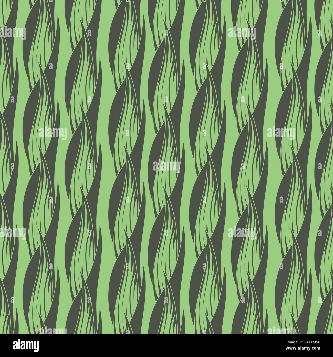 graphic green abstract nature themed seamless vector pattern Stock ...