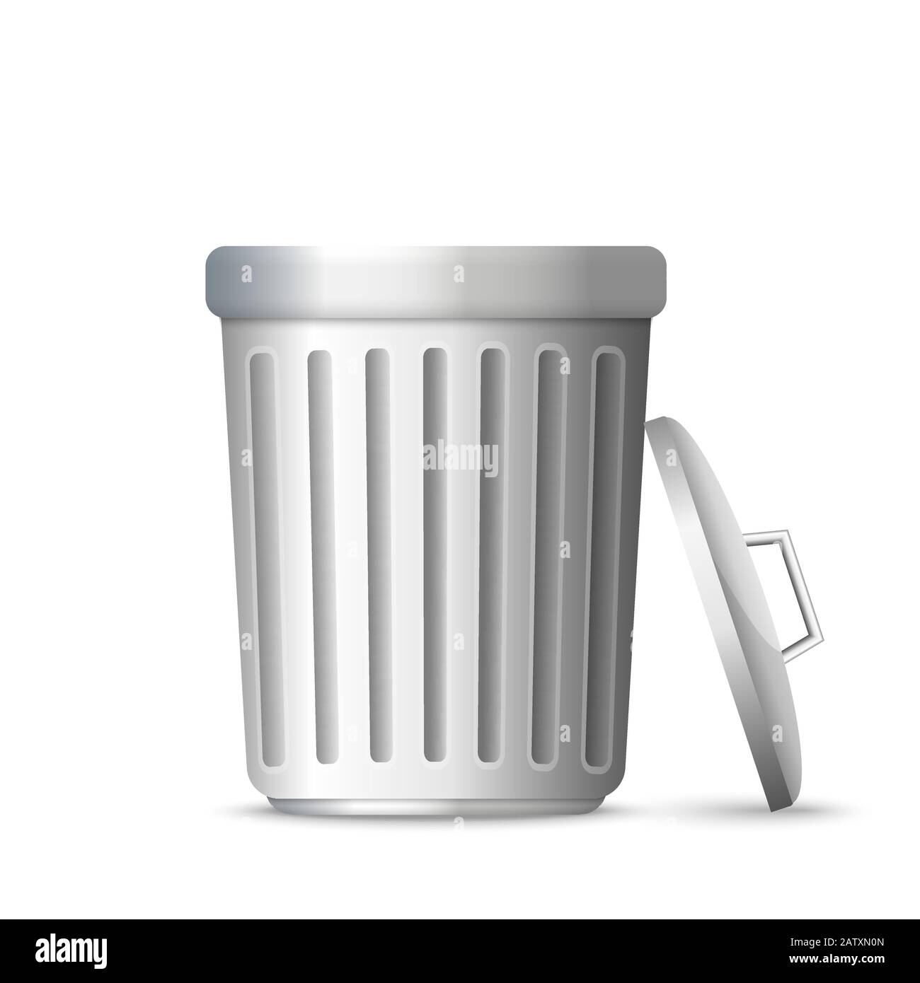 3d realistic trashcan. Trash can garbage Stock Vector Image & Art Alamy