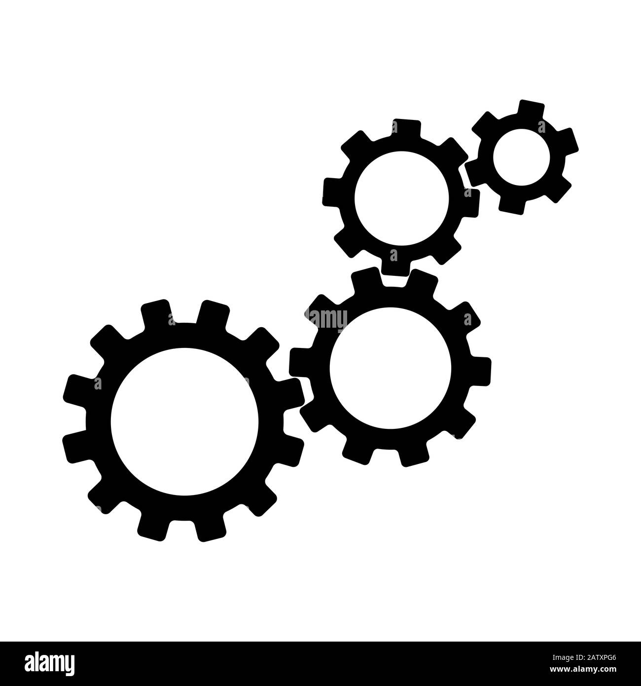 Gear vector icon. Cog wheel sign isolated Stock Vector Image & Art - Alamy