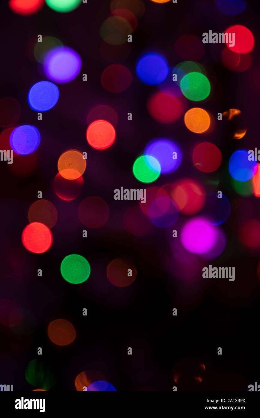 Lights background . Vintage Magic background with colorful Stock Photo