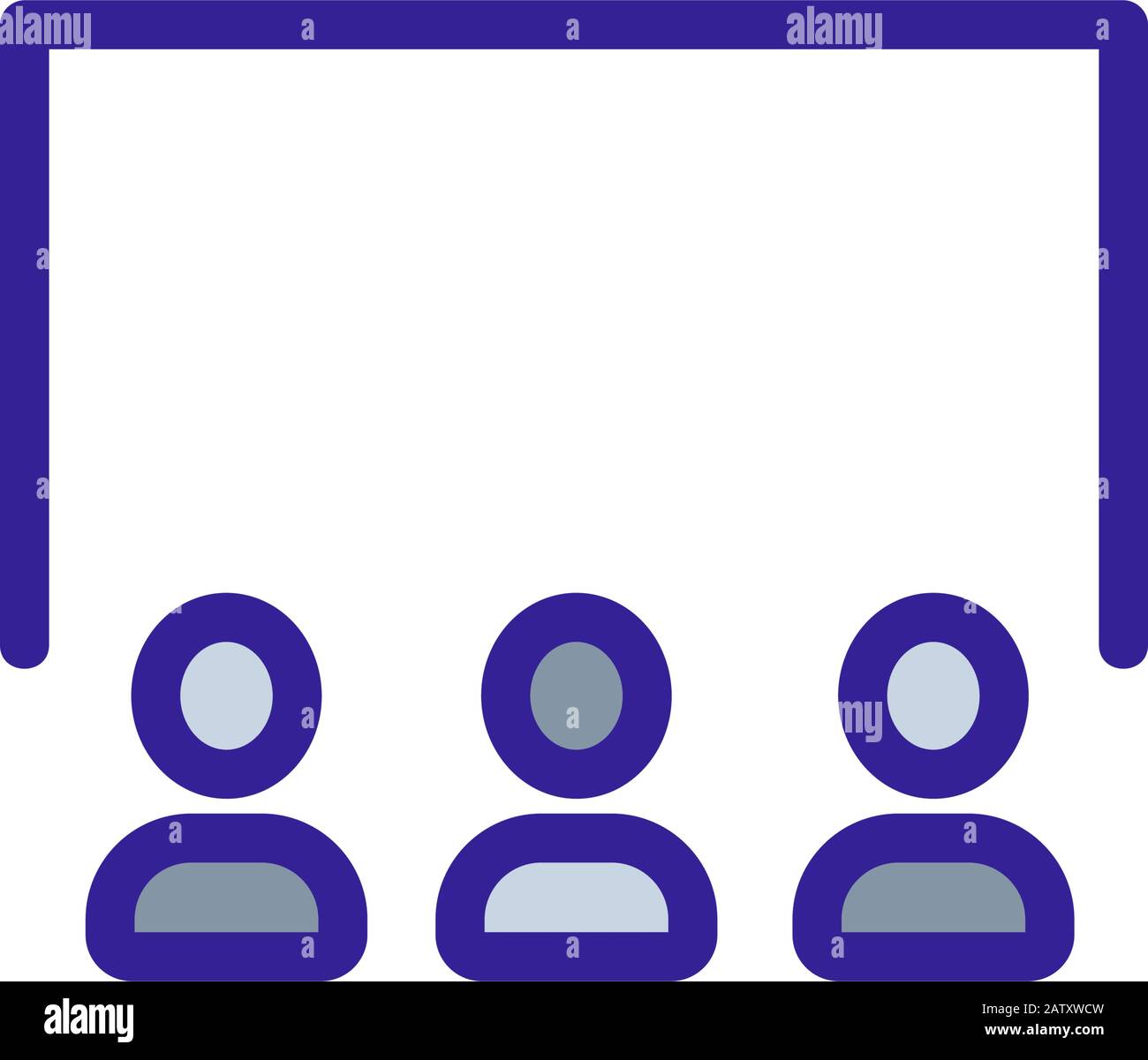 scene icon vector. Isolated contour symbol illustration Stock Vector ...