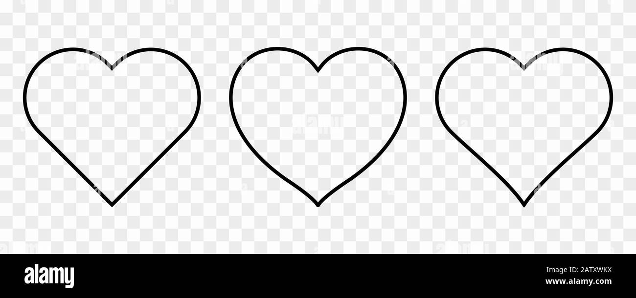 heart icons set. vector illustration Stock Vector Image & Art - Alamy