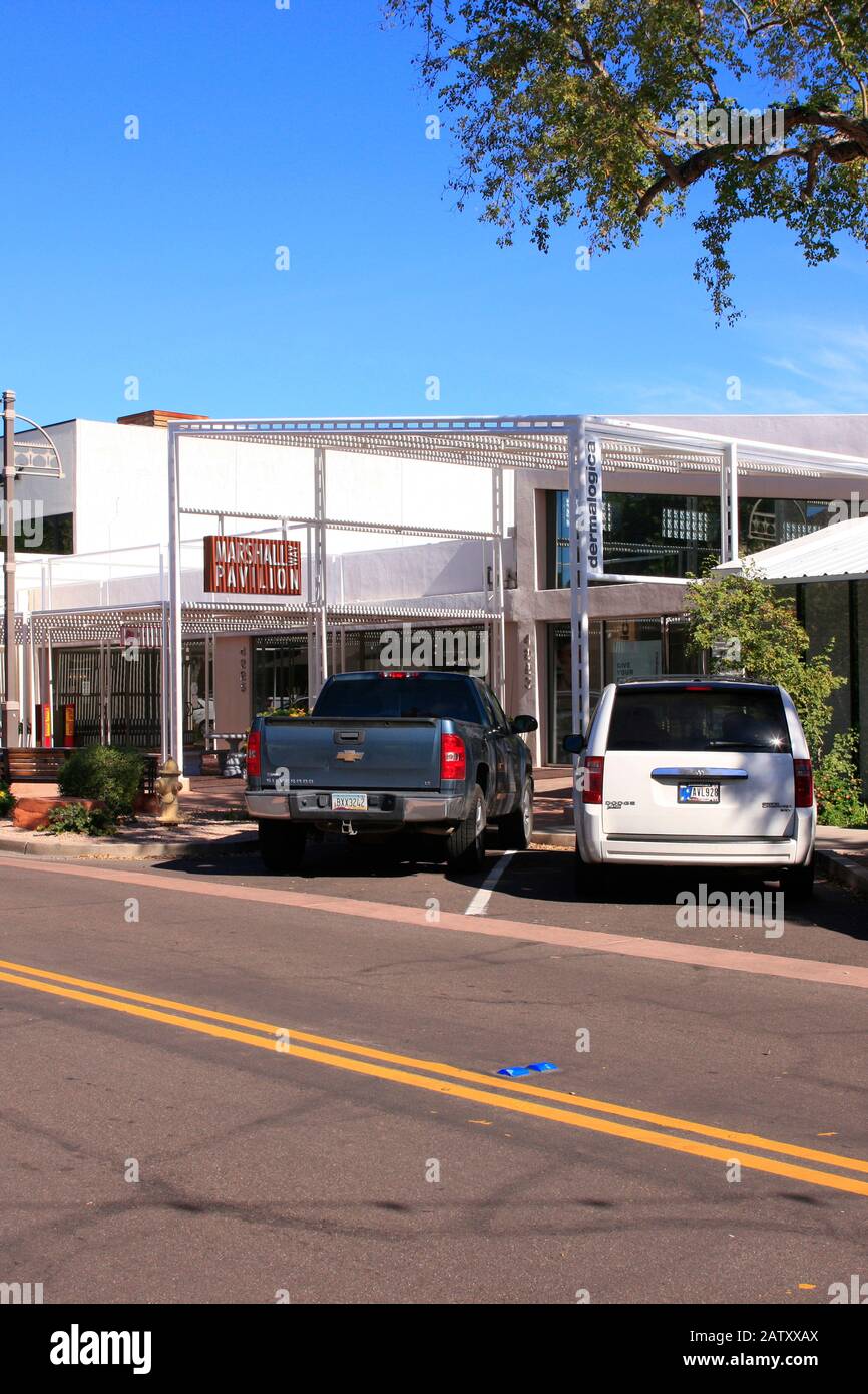 Marwshall Way Pavillion of stores in the Arts District of Old Town