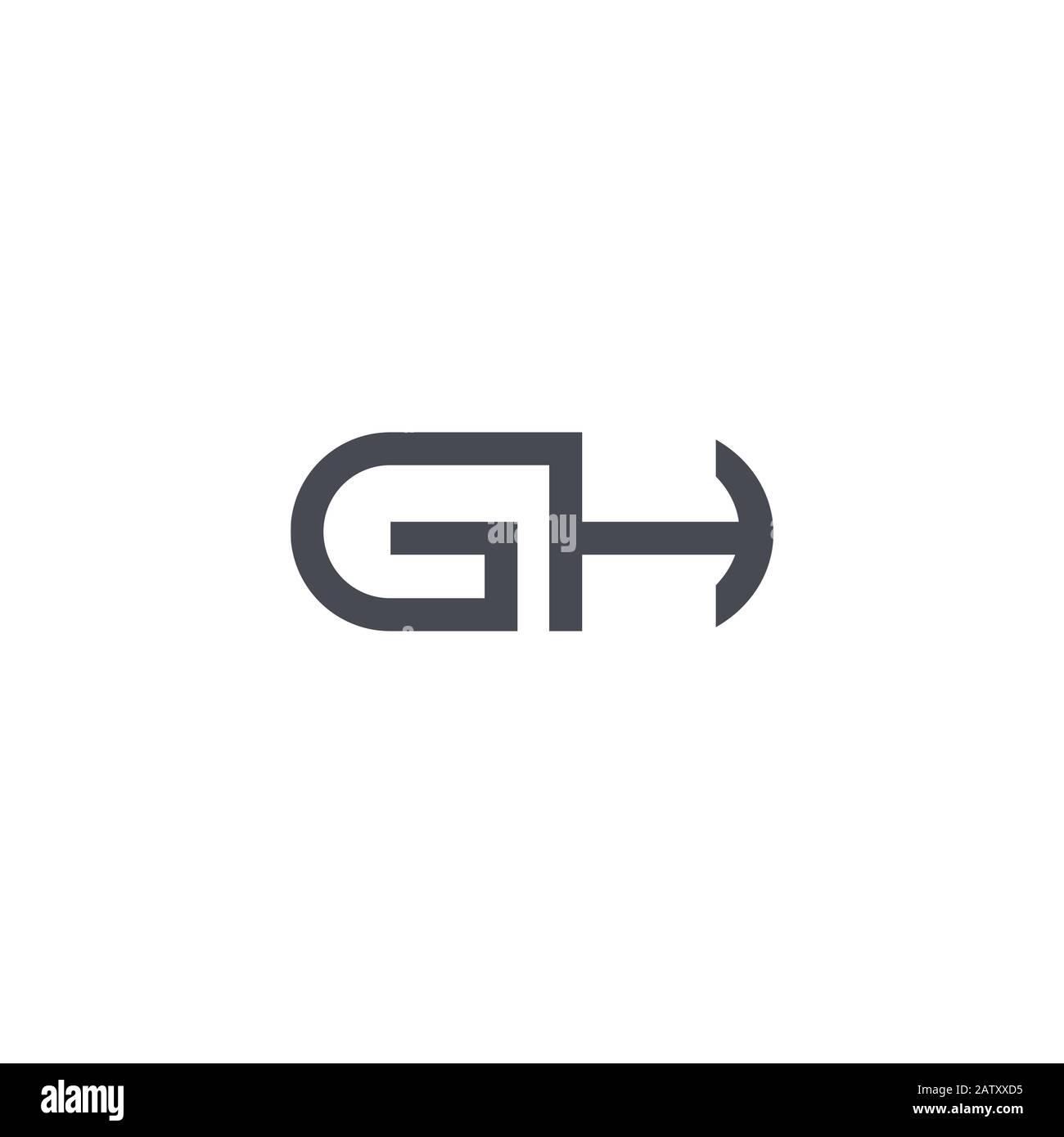 Initial letter gh or hg logo vector templates Stock Vector Image & Art ...