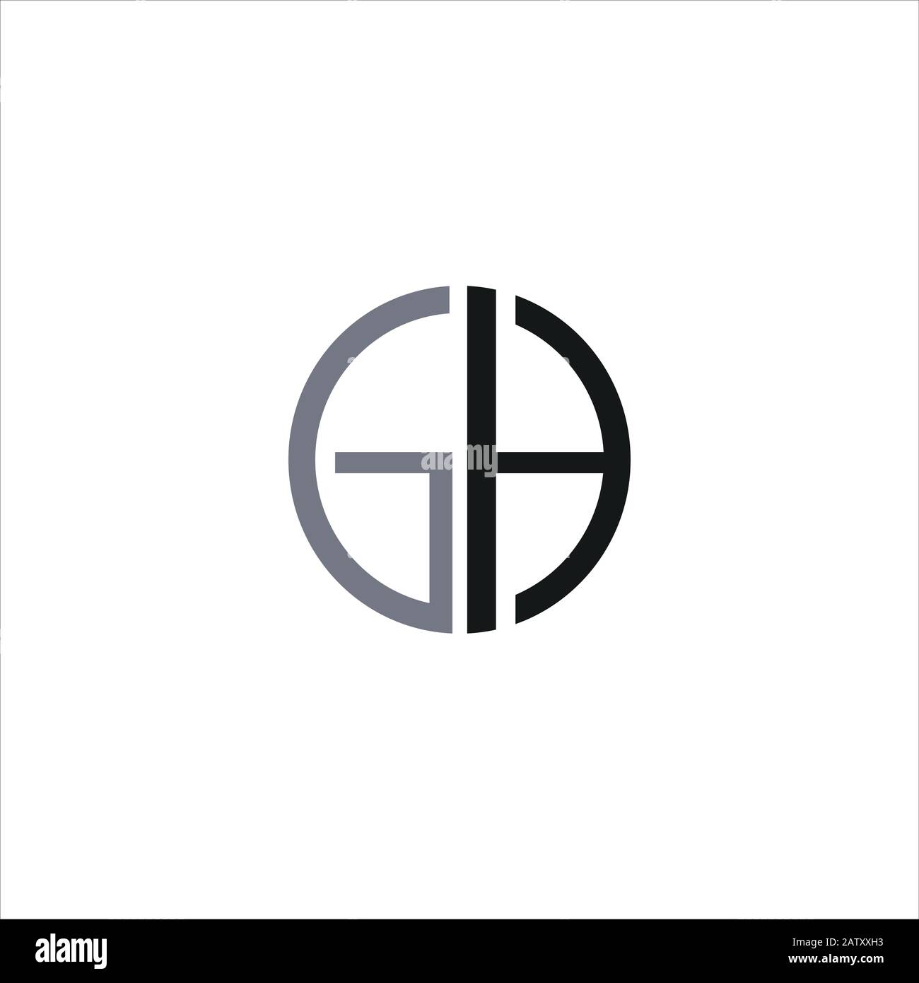 Initial letter gh or hg logo vector templates Stock Vector Image & Art ...