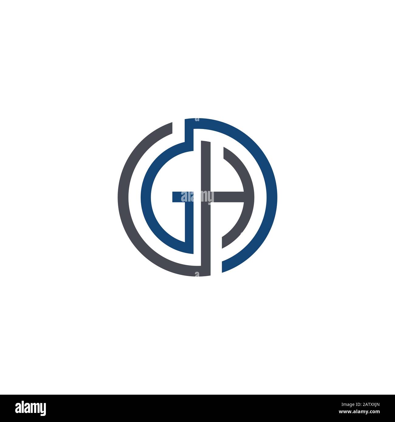 Initial letter gh or hg logo vector templates Stock Vector Image & Art ...