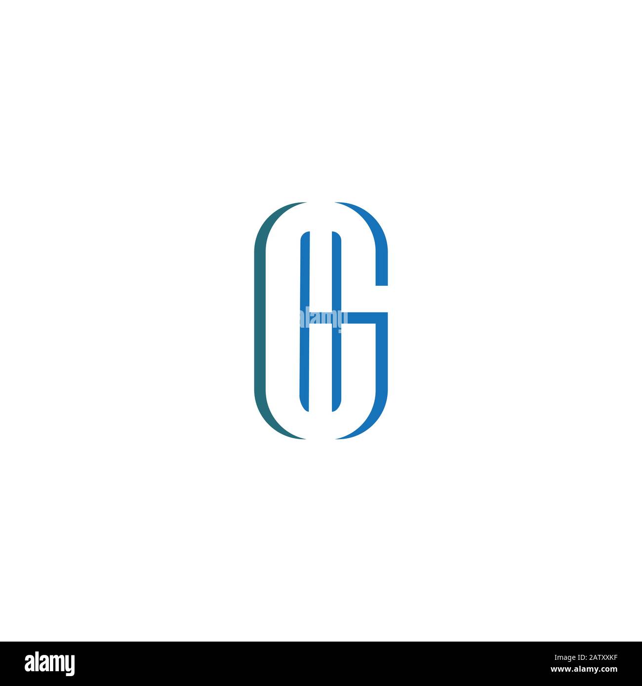 Initial letter gh or hg logo vector templates Stock Vector Image & Art ...