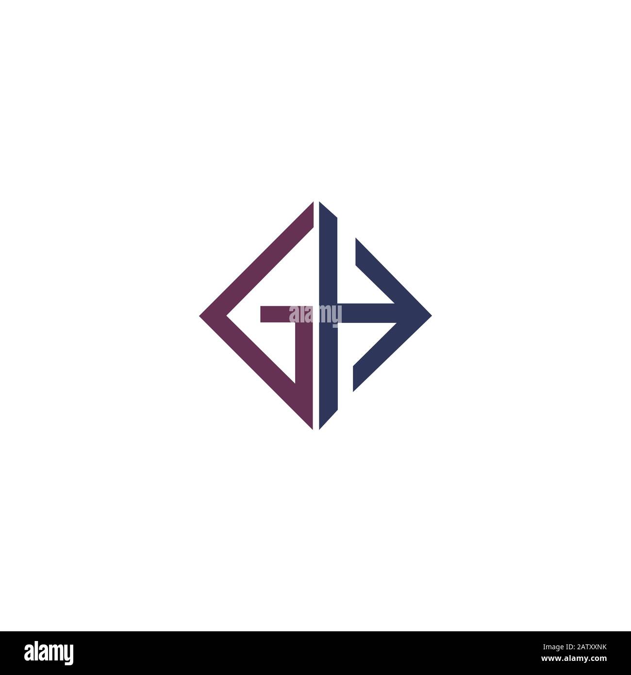 Initial letter gh or hg logo vector templates Stock Vector Image & Art ...