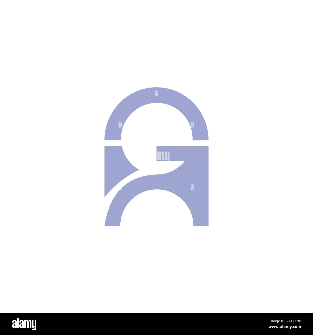 Initial letter gh or hg logo vector templates Stock Vector