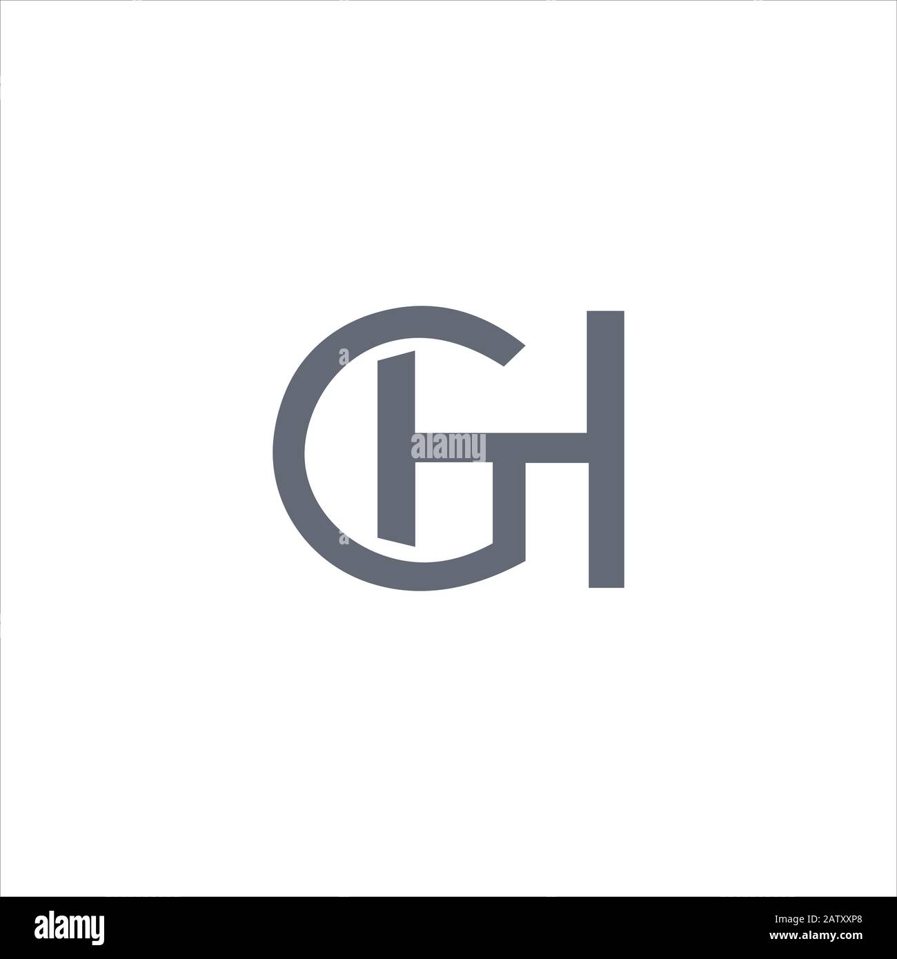 Initial letter gh or hg logo vector templates Stock Vector Image & Art ...