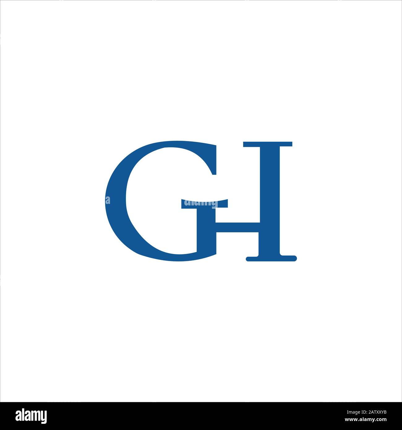 Initial letter gh or hg logo vector templates Stock Vector
