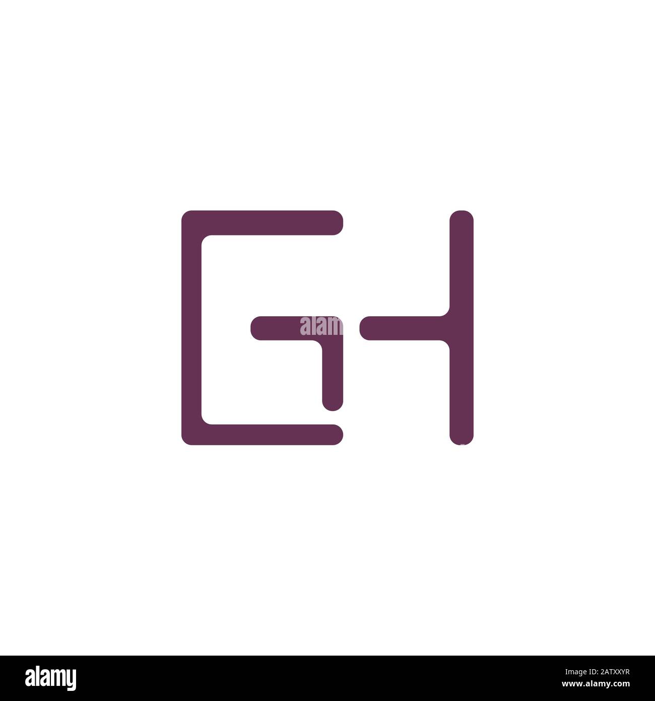 Initial letter gh or hg logo vector templates Stock Vector Image & Art ...