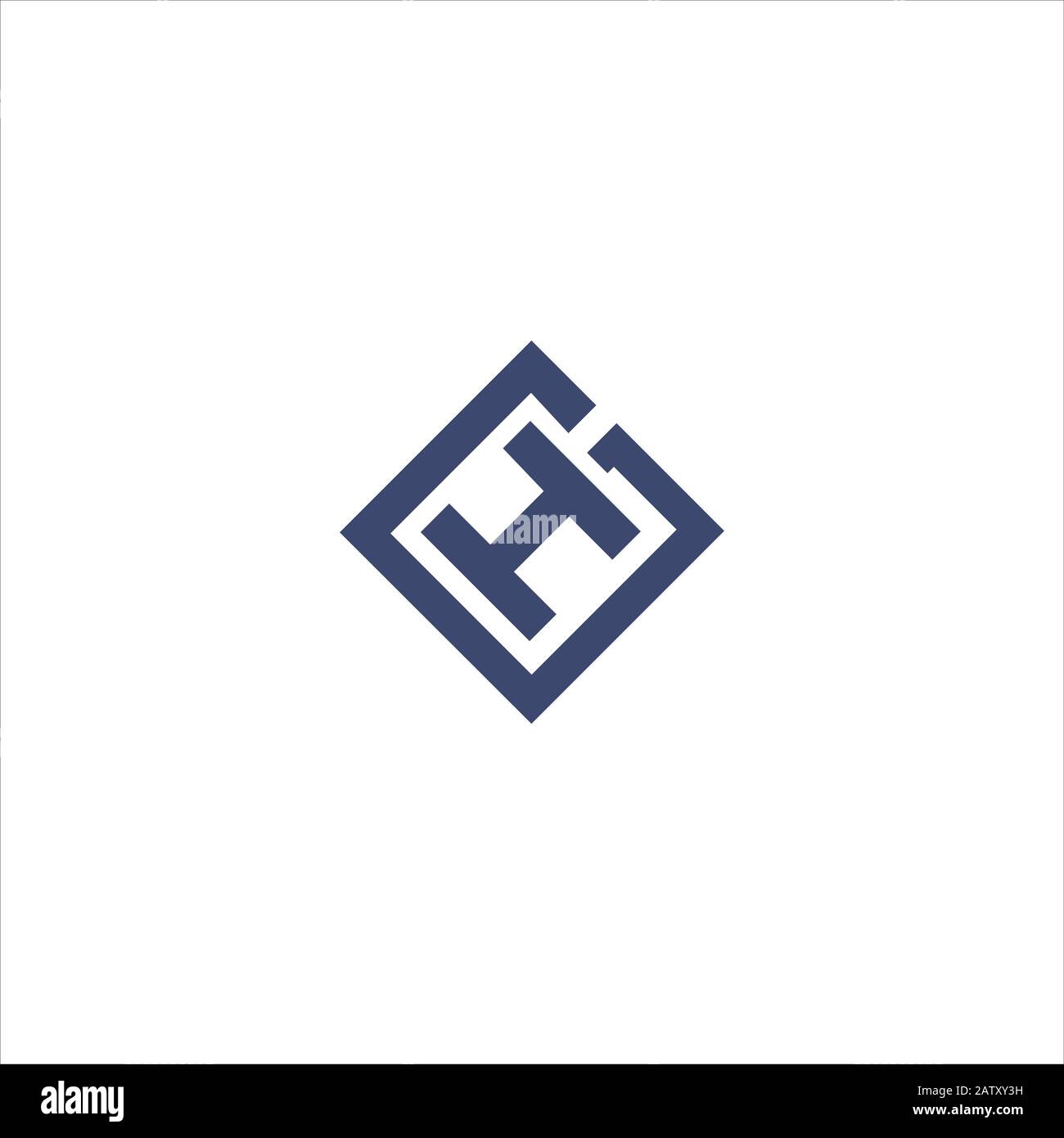 Initial letter gh or hg logo vector templates Stock Vector