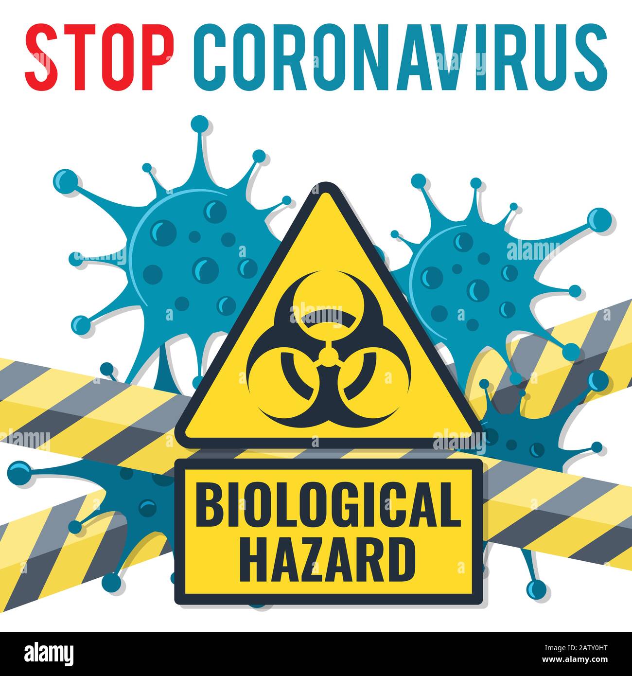 Stop 2019-nCoV Coronavirus Concept Stock Vector