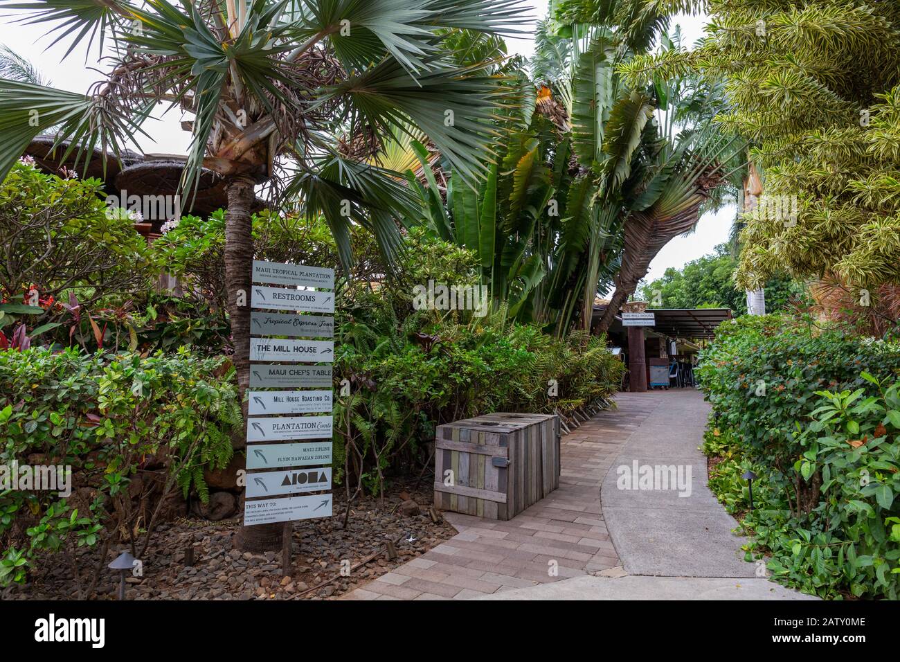 Maui Tropical Plantation, Maui, Hawaii, USA Stock Photo Alamy