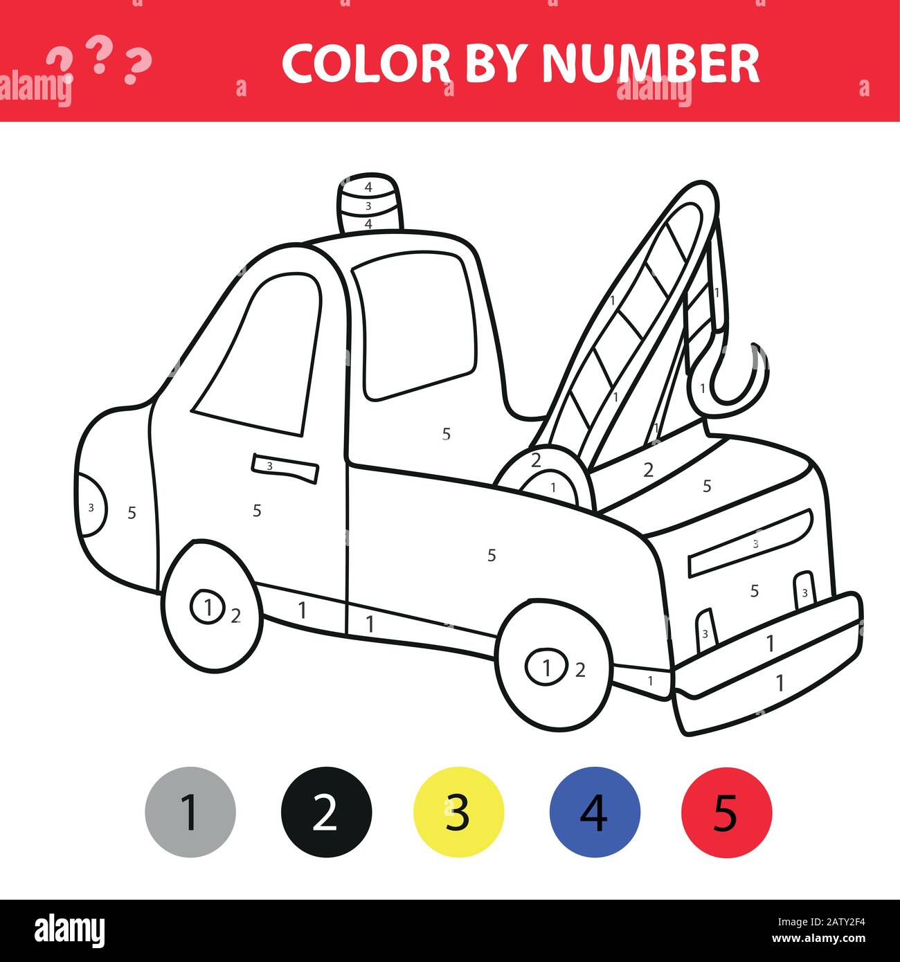 tow truck coloring pages