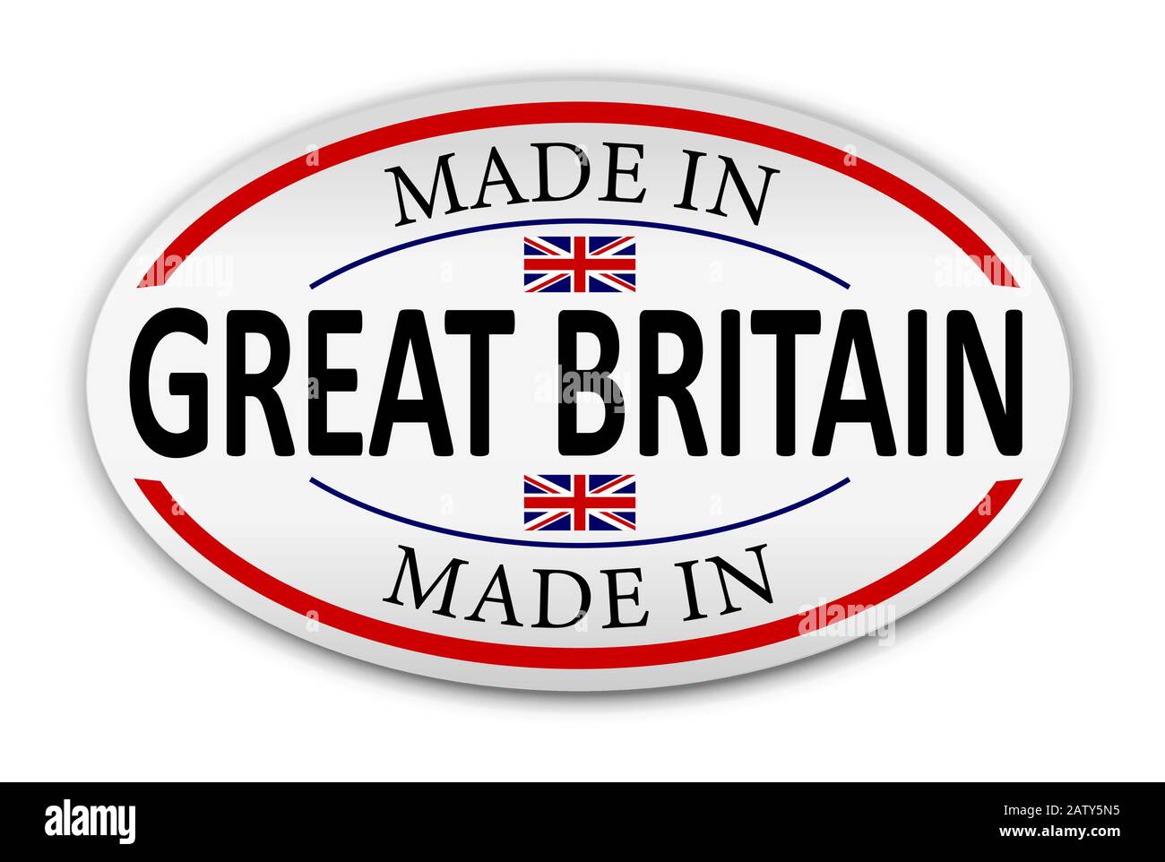 Label for products made in Great Britain. Stock Vector