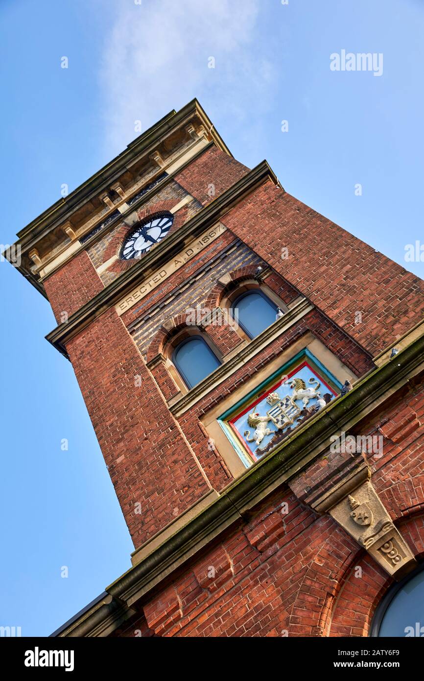 Tameside brick landmark town centre complex AshtonunderLyne market