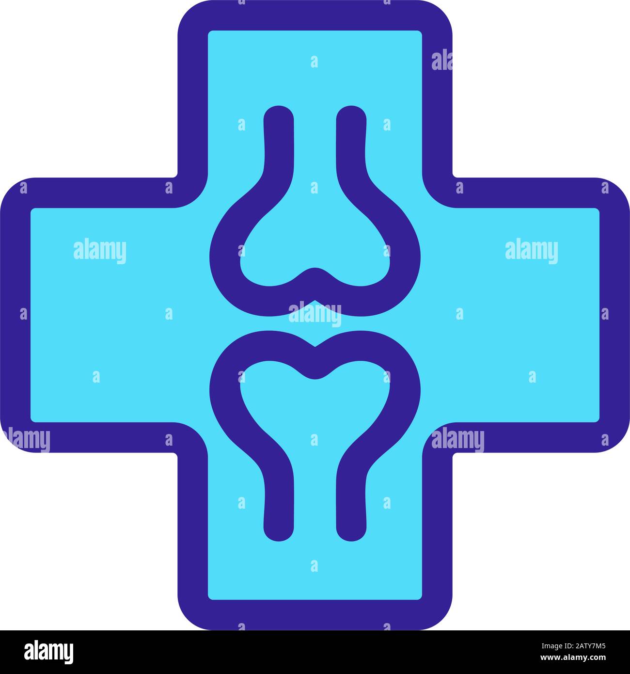 orthopedist icon vector. Isolated contour symbol illustration Stock ...