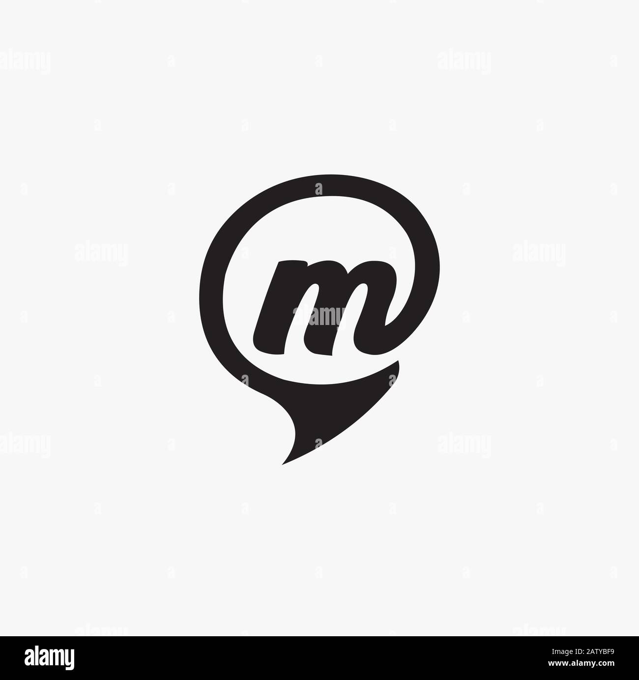 Initial letter m logo design template Stock Vector Image & Art - Alamy