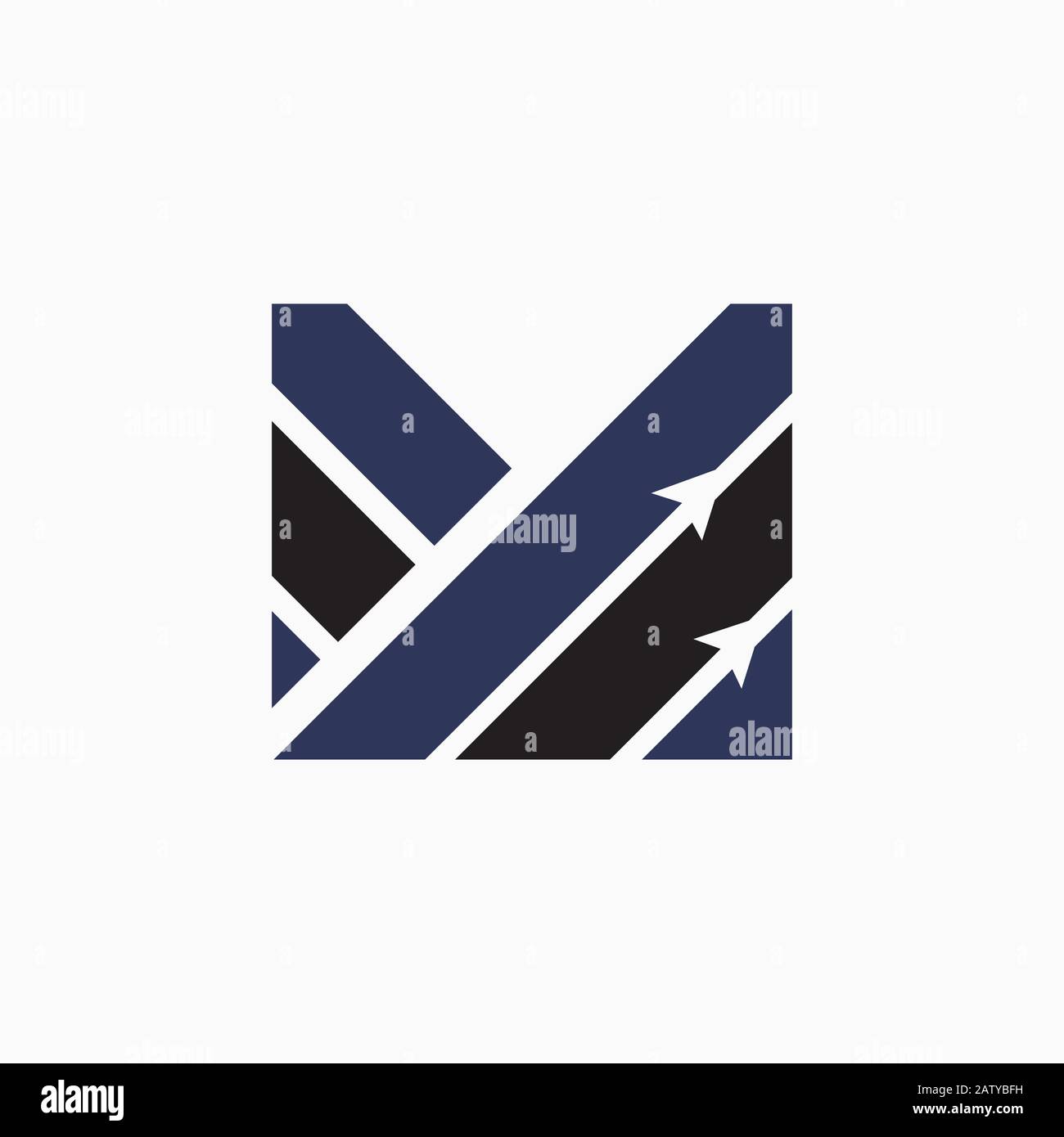 Initial letter m logo design template Stock Vector Image & Art - Alamy