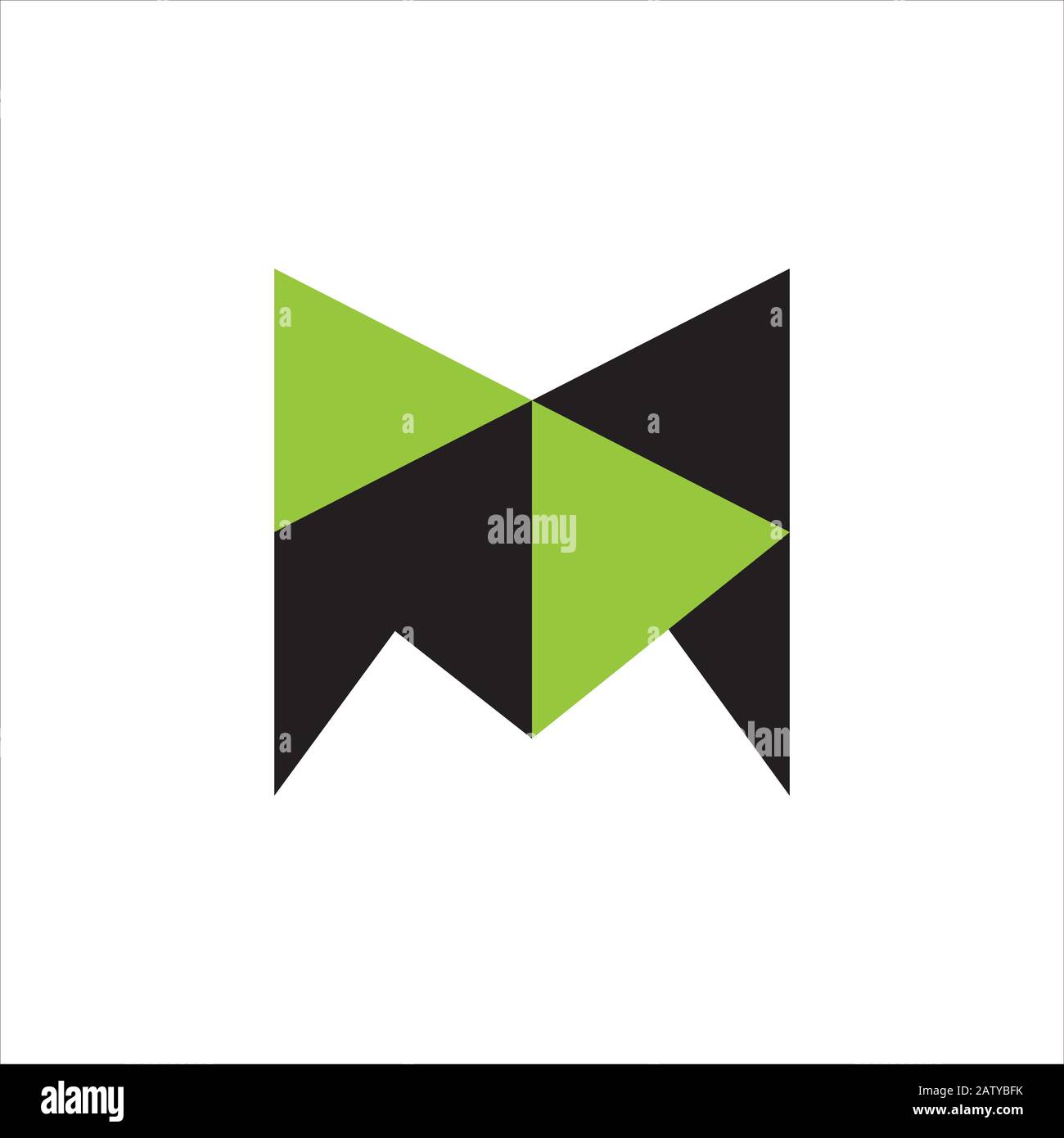 Initial letter m logo design template Stock Vector Image & Art - Alamy