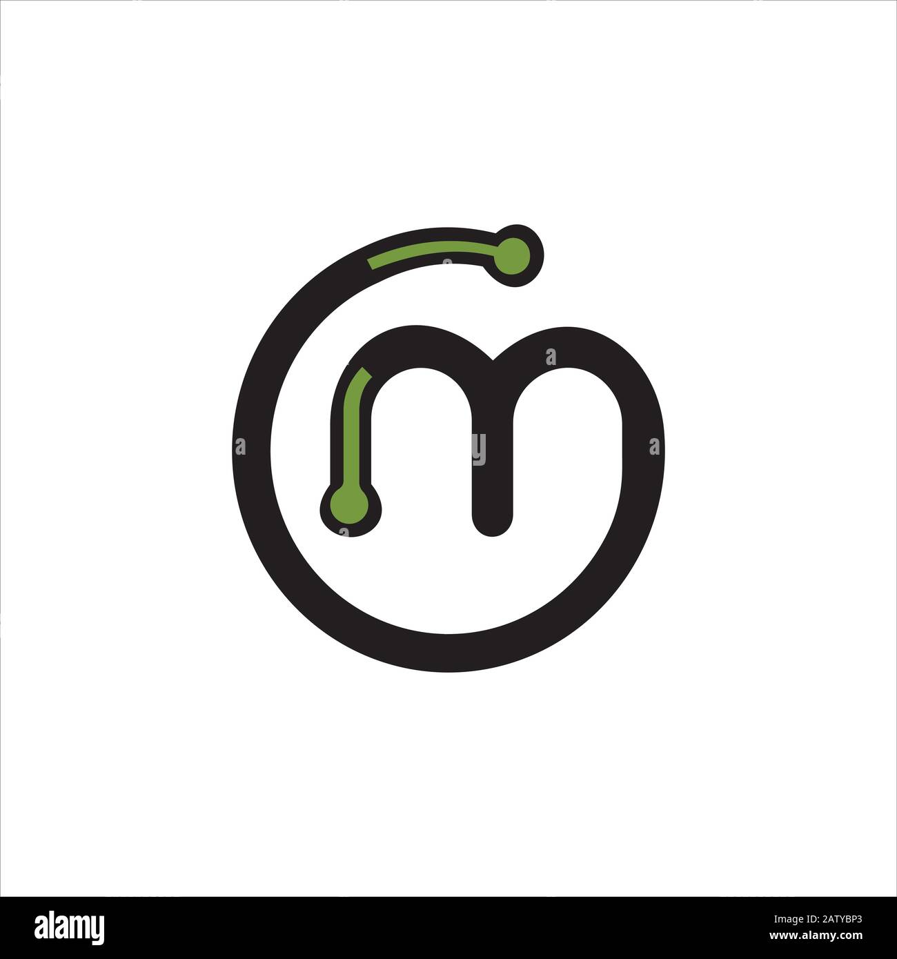 Initial letter m logo design template Stock Vector Image & Art - Alamy
