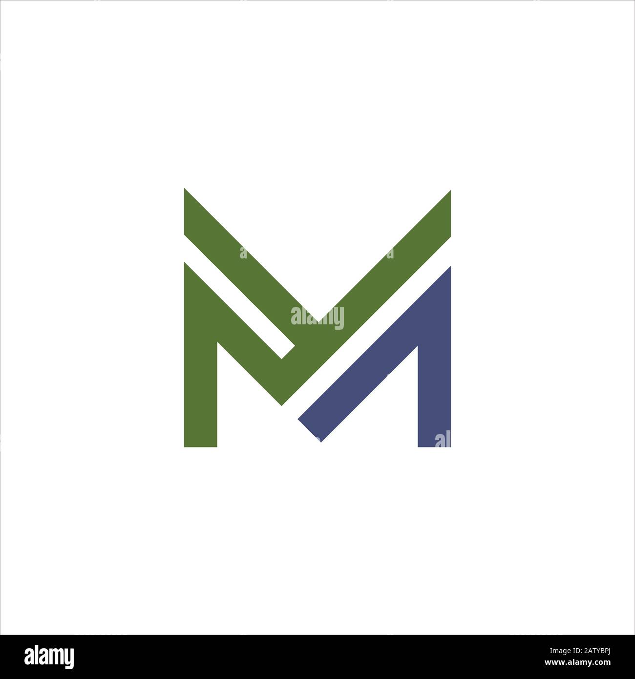 Initial letter m logo design template Stock Vector Image & Art - Alamy