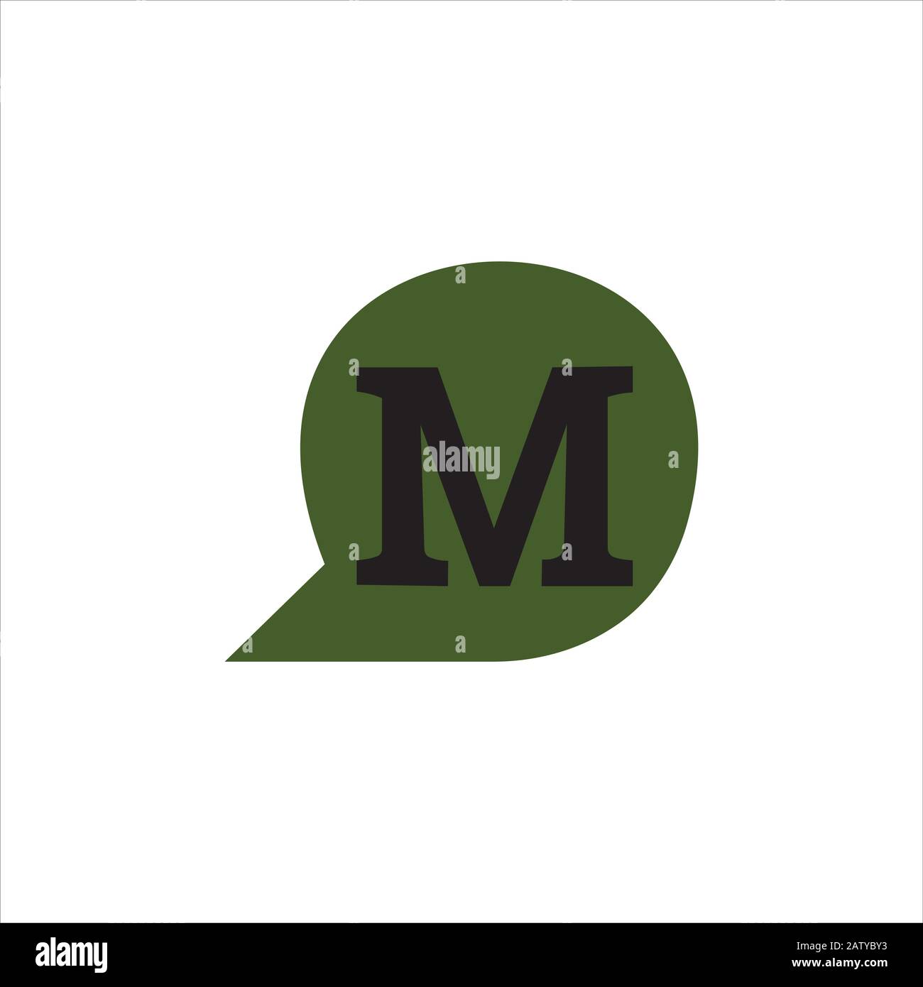 Initial letter m logo design template Stock Vector Image & Art - Alamy