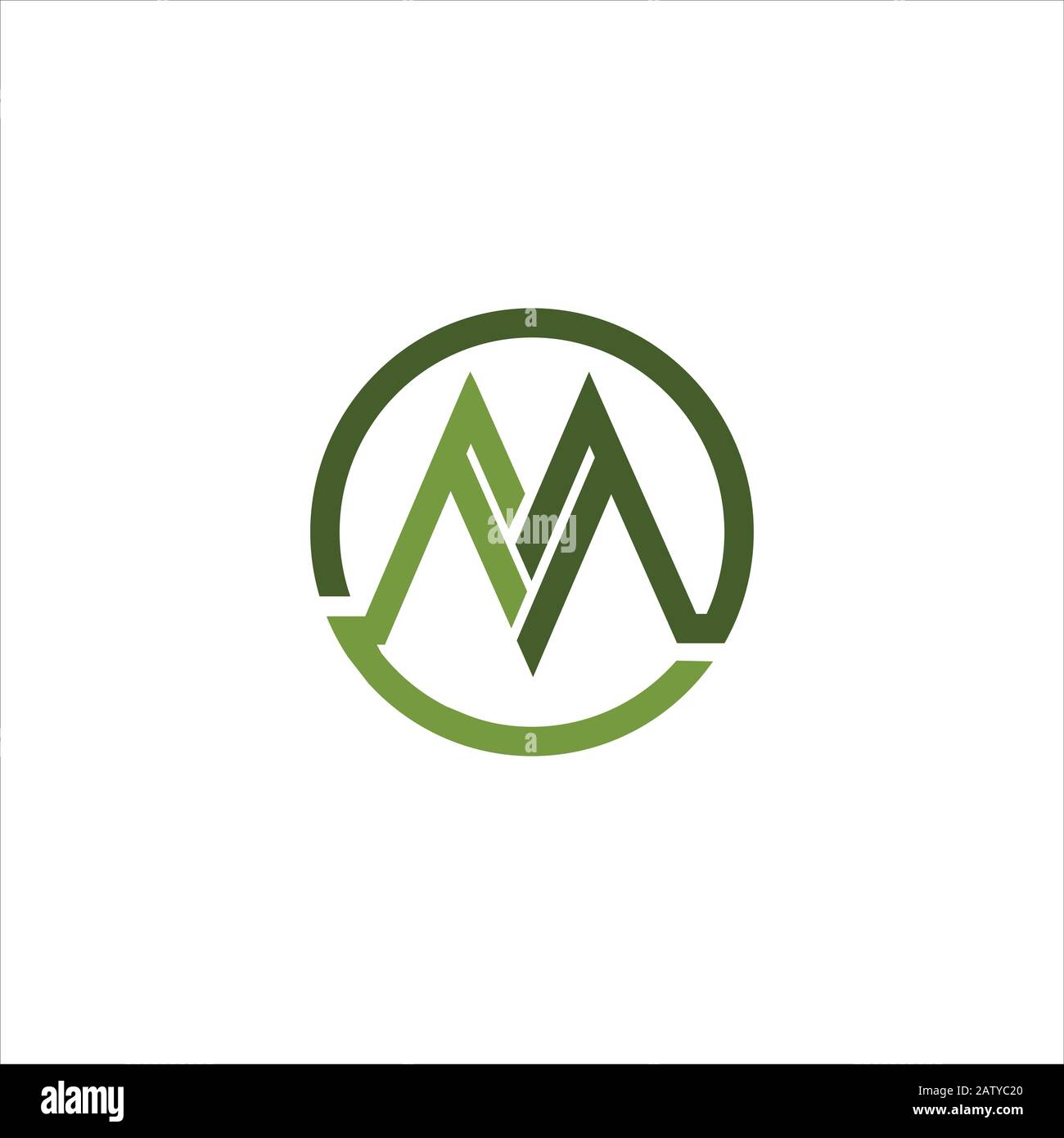 Initial letter m logo design template Stock Vector Image & Art - Alamy