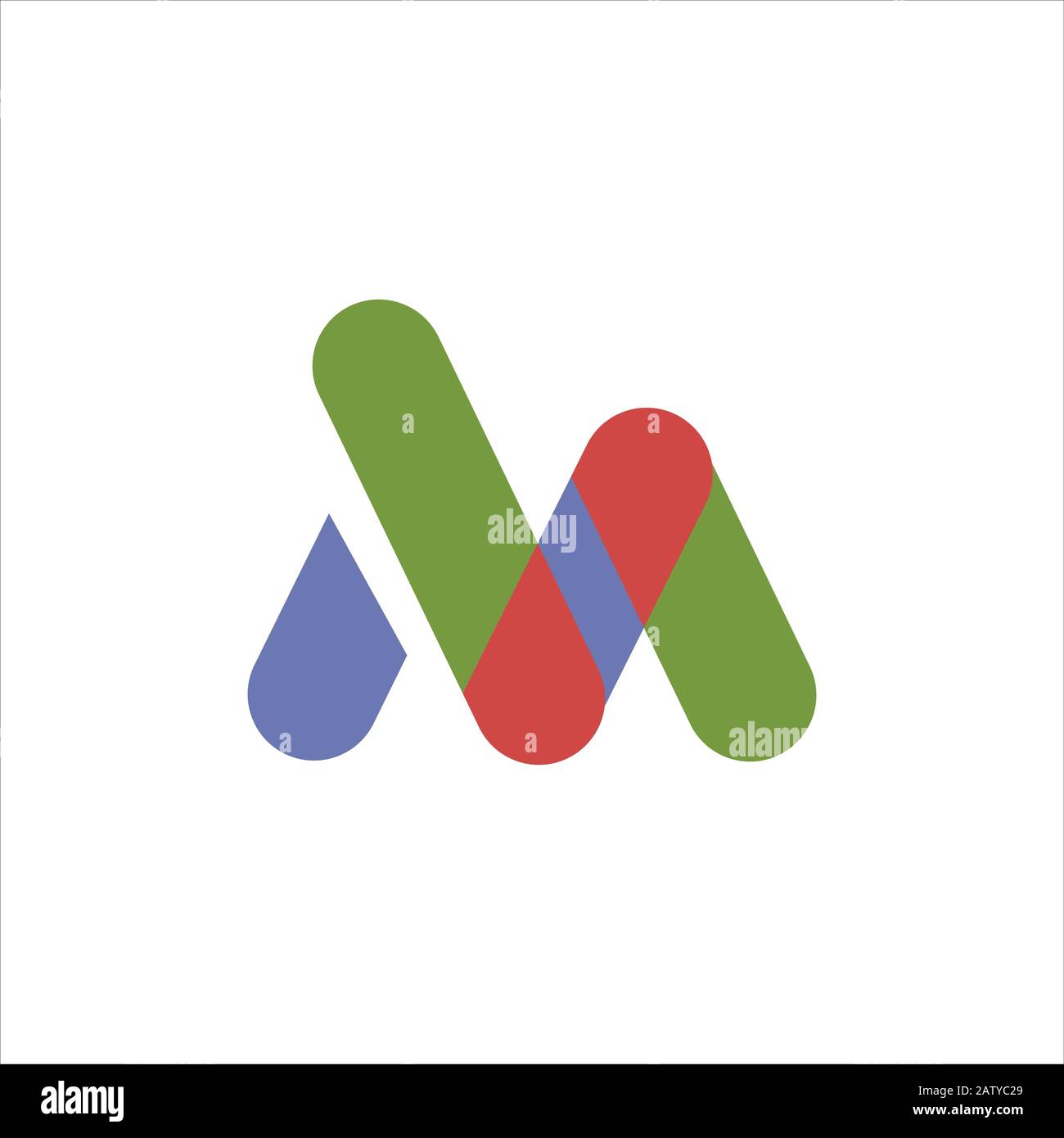 Initial letter m logo design template Stock Vector Image & Art - Alamy
