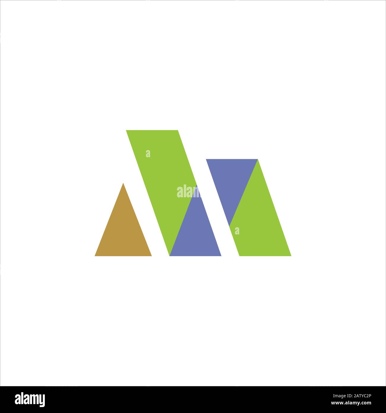 Initial letter m logo design template Stock Vector Image & Art - Alamy
