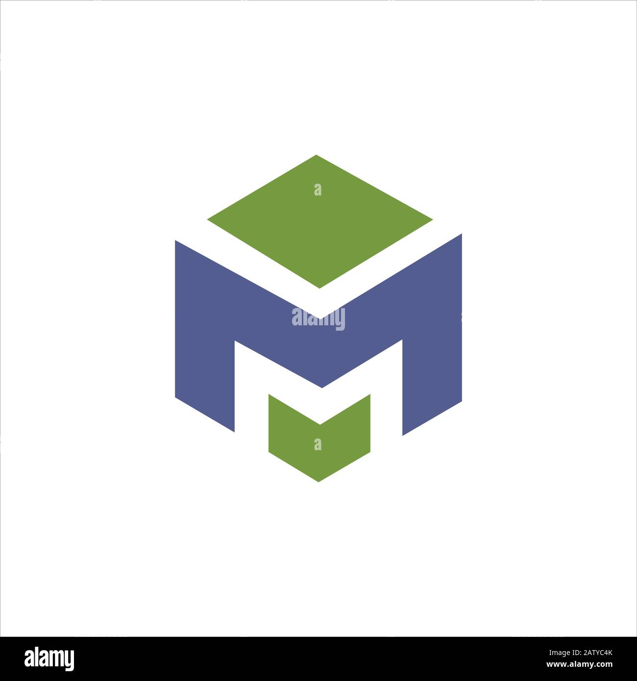 Initial letter m logo design template Stock Vector Image & Art - Alamy