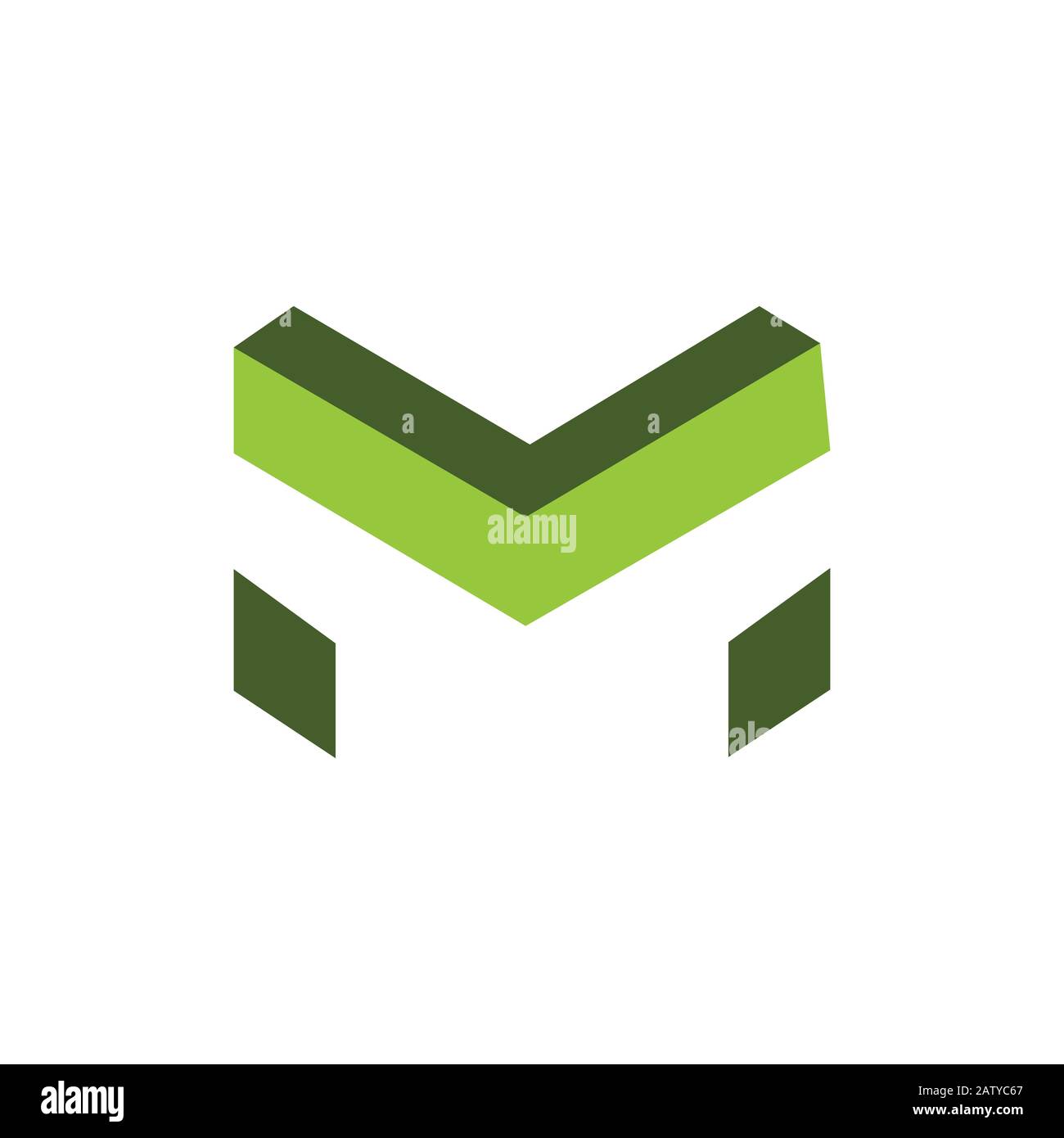 Initial letter m logo design template Stock Vector Image & Art - Alamy