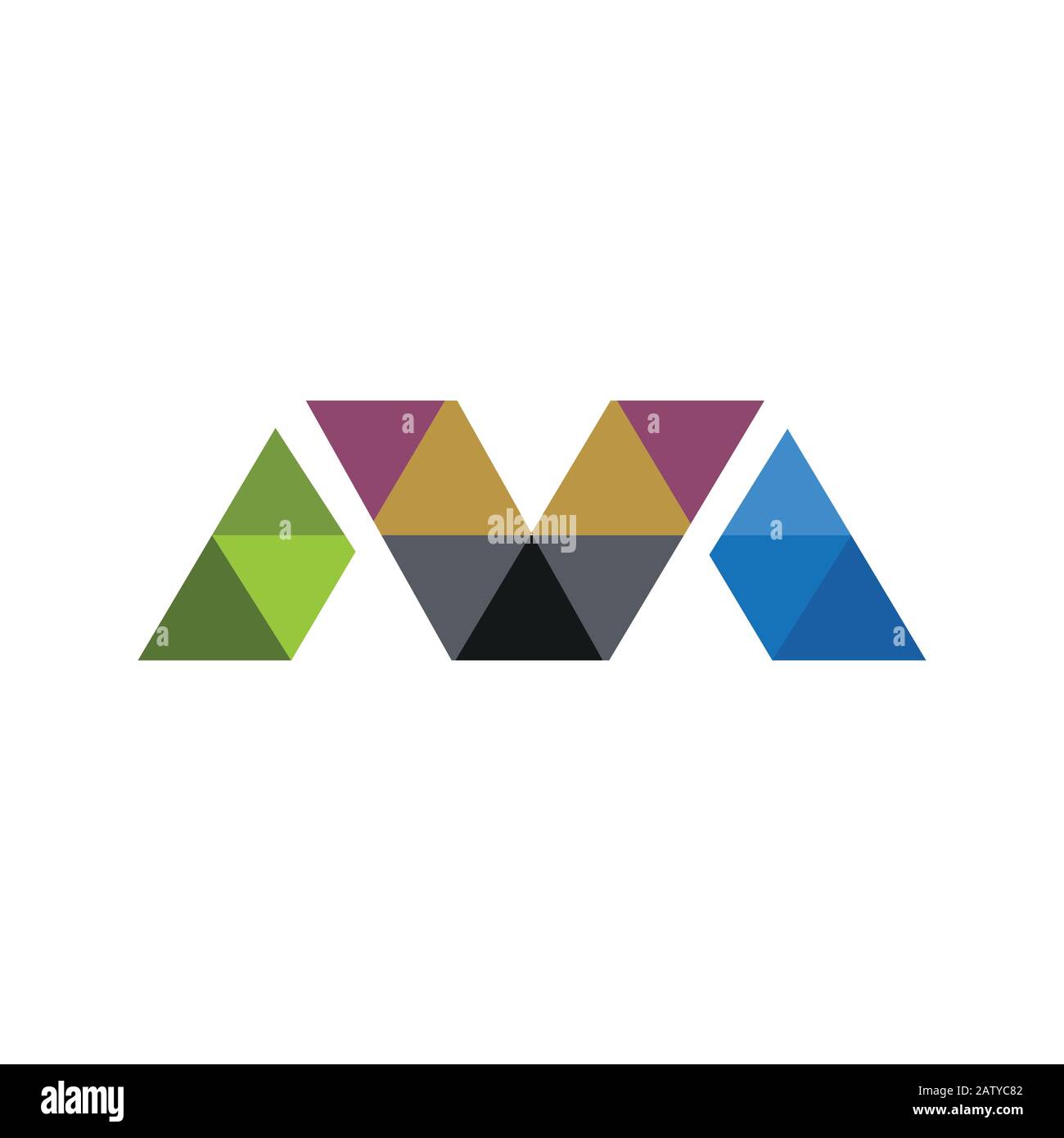 Initial letter m logo design template Stock Vector Image & Art - Alamy