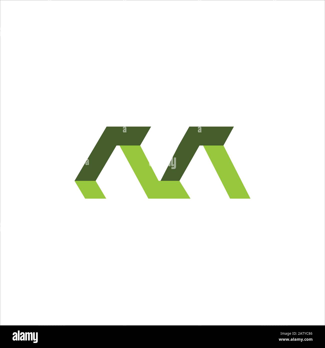 Initial letter m logo design template Stock Vector Image & Art - Alamy